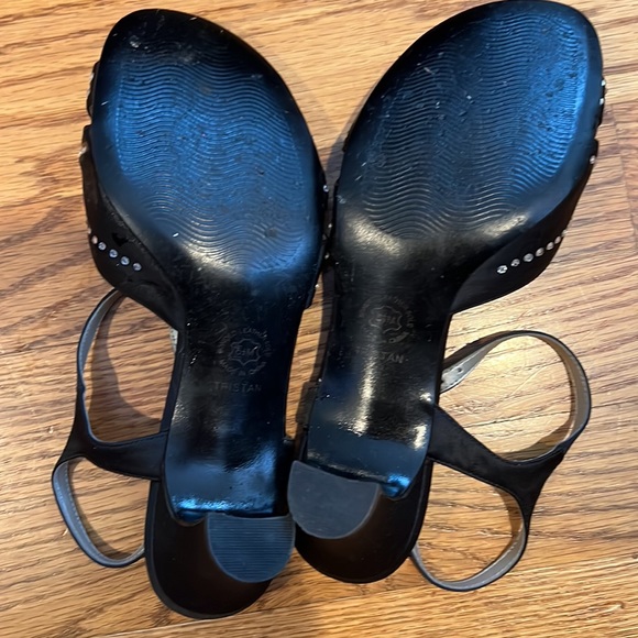Metaphor Tristan Size 5 1/2 Med Black Heels W/Ankle
Strap Open Toe - Picture 8 of 8